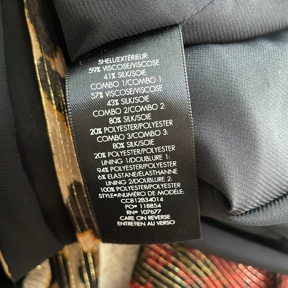 Alice + Olivia Multi-Color Mixed Print Wrap Blouse - Picture 13 of 16